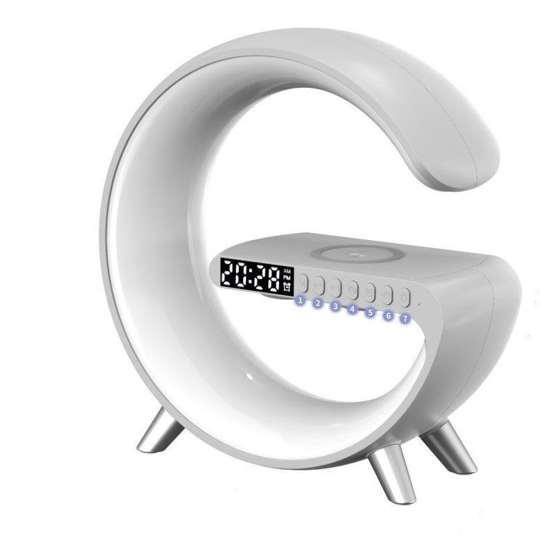 New Intelligent G Shaped LED Lamp Bluetooth Speake Wireless Charger Atmosphere Lamp App Control For Bedroom Home Decor - Lotta Deals