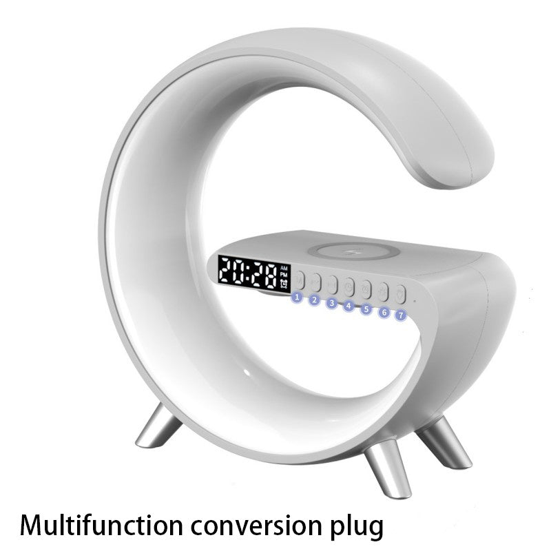 New Intelligent G Shaped LED Lamp Bluetooth Speake Wireless Charger Atmosphere Lamp App Control For Bedroom Home Decor - Lotta Deals