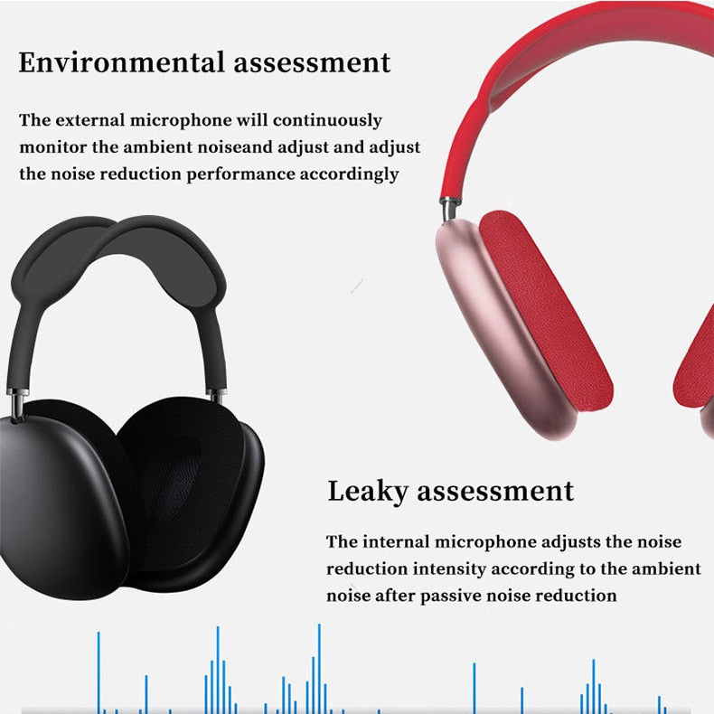 P9 Stereo Headphone Bluetooth 5.0 Music Wireless Headset with Microphone - Lotta Deals
