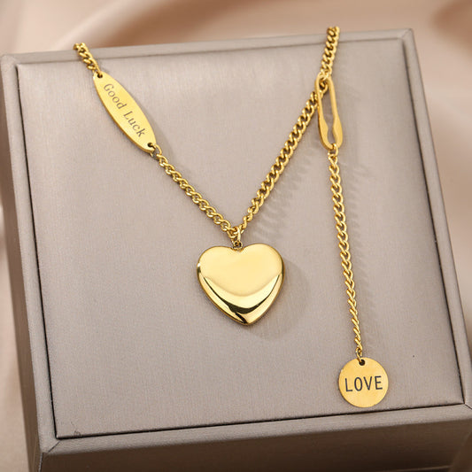 Multilayer Heart Pendant Necklace - Lotta Deals