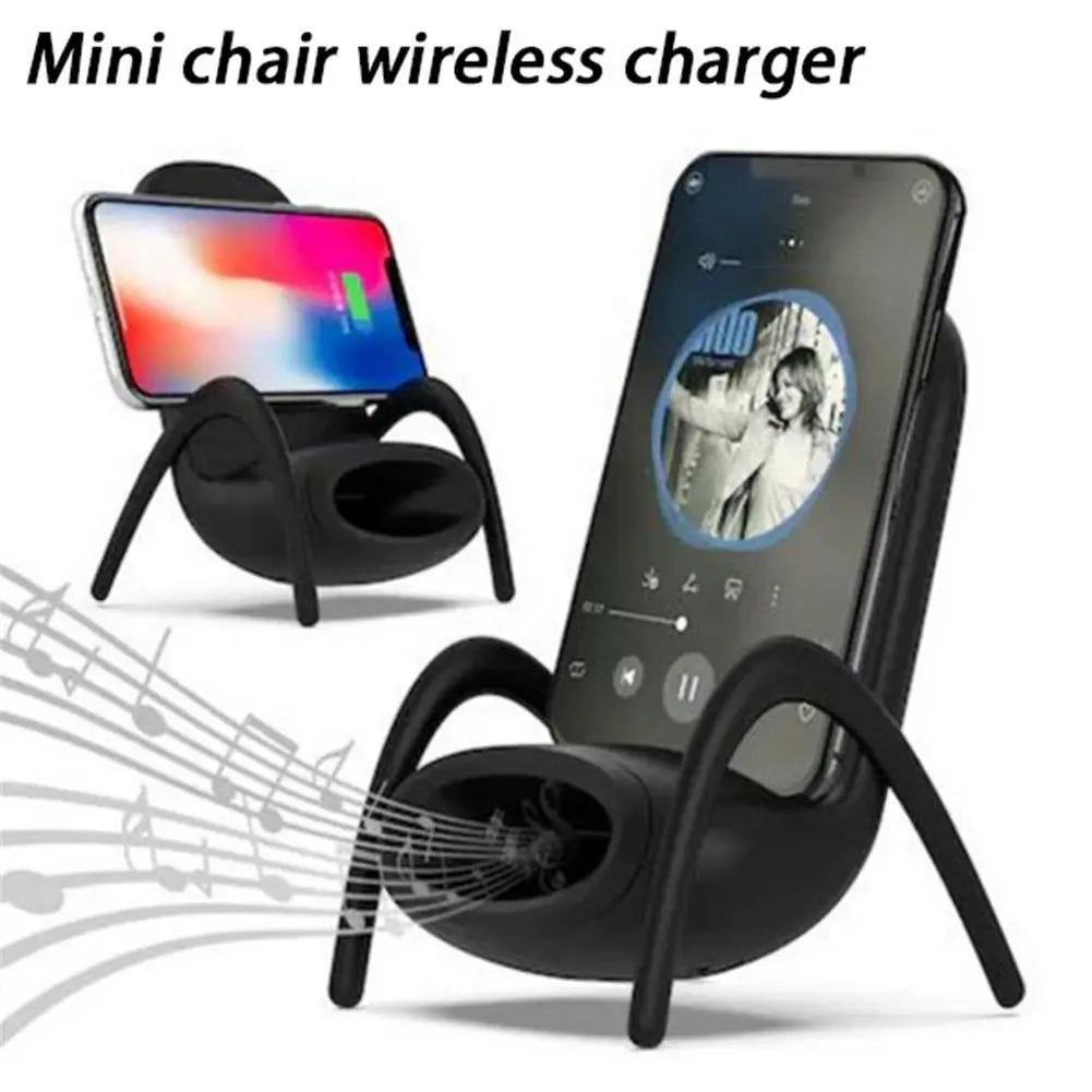 Portable Mini Chair Wireless Charger Desk Mobile Phone Holder Wireless Charger 10W Fast Charge Special Gift - Lotta Deals