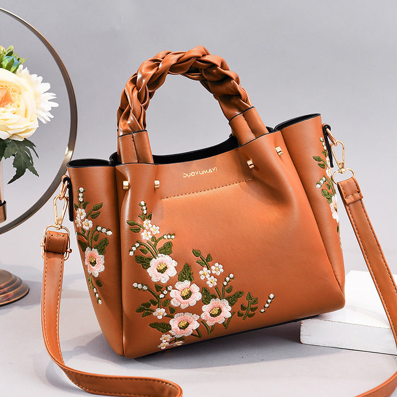 Floral Shoulder Tote Bag