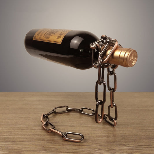 Odd Suspension Iron Chain Wine Rack Metal Chain Bracket - Lotta Deals